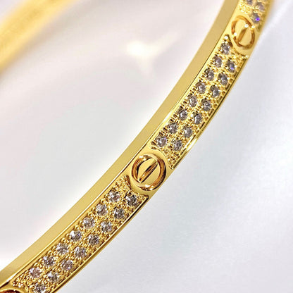 [⭐Aura]LOVE BRACELET 3.65MM DIAMOND-PAVED