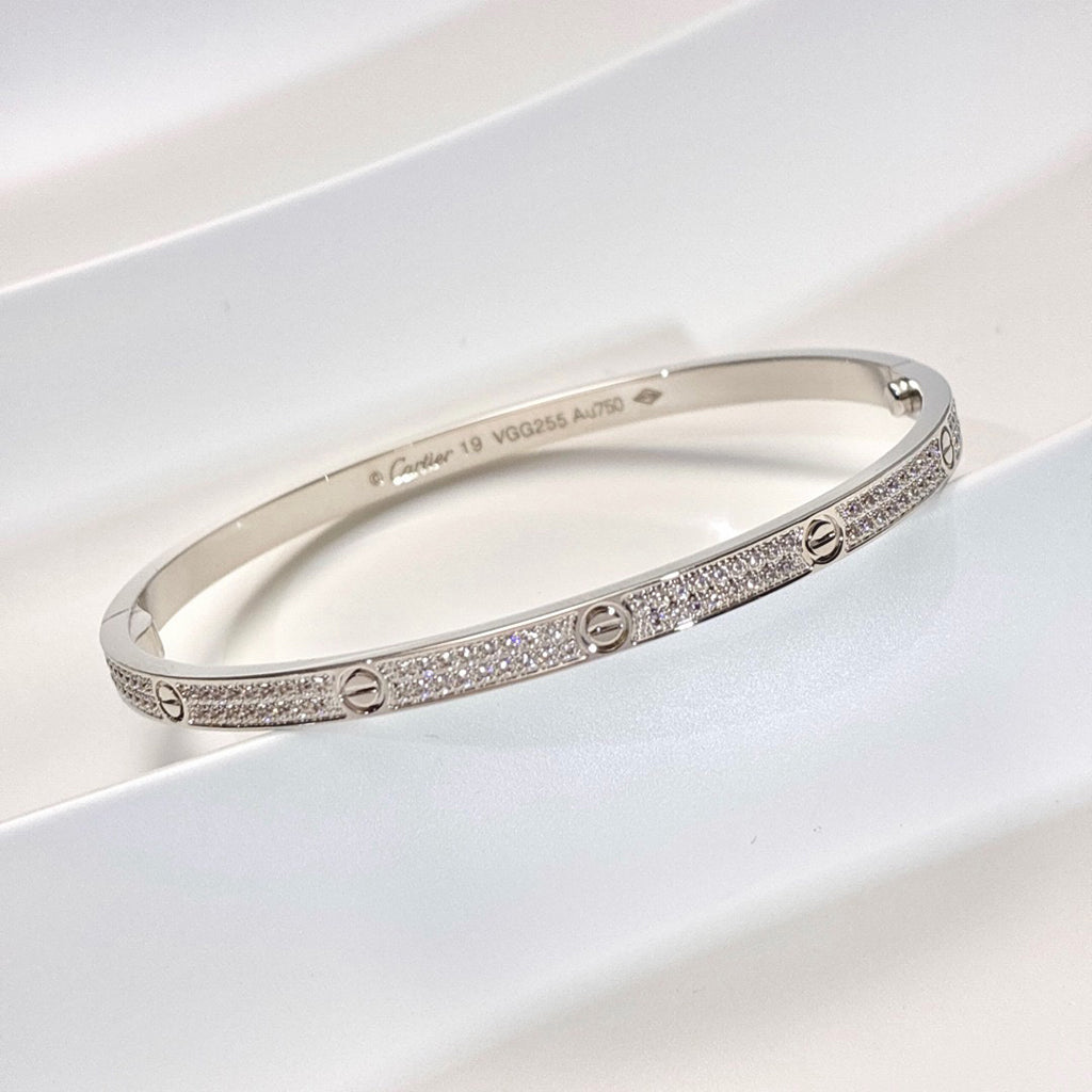 [⭐Aura]LOVE BRACELET 3.65MM DIAMOND-PAVED