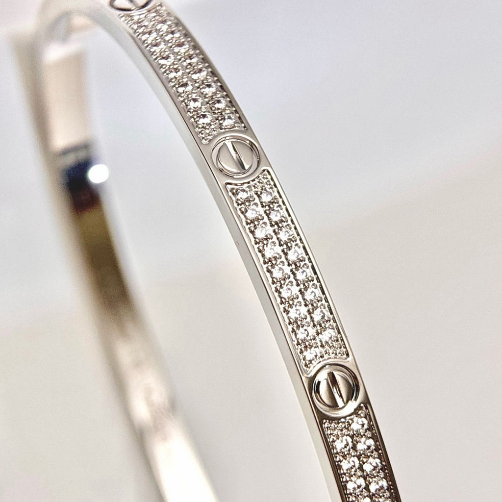 [⭐Aura]LOVE BRACELET 3.65MM DIAMOND-PAVED