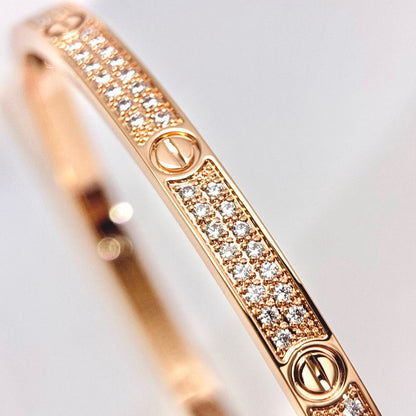 [⭐Aura]LOVE BRACELET 3.65MM DIAMOND-PAVED