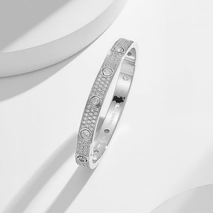 [⭐Aura]LOVE BRACELET 6.1MM DIAMOND-PAVED 10 BIG DIAMONDS