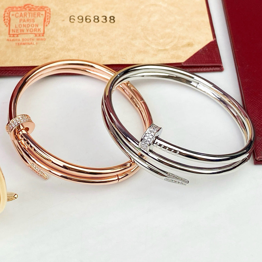 [⭐Aura]JUSTE BRACELET 3.5MM DOUBLE ROW DIAMOND