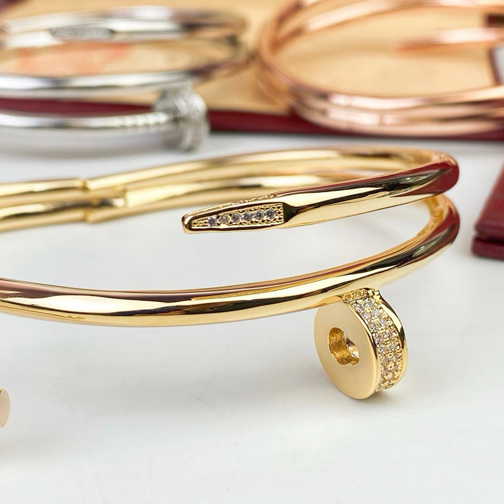 [⭐Aura]JUSTE BRACELET 3.5MM DOUBLE ROW DIAMOND