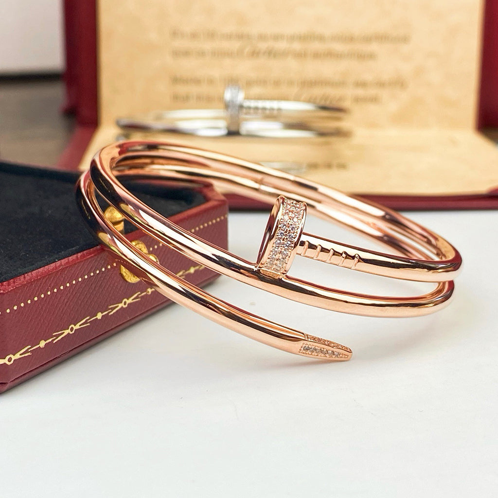 [⭐Aura]JUSTE BRACELET 3.5MM DOUBLE ROW DIAMOND