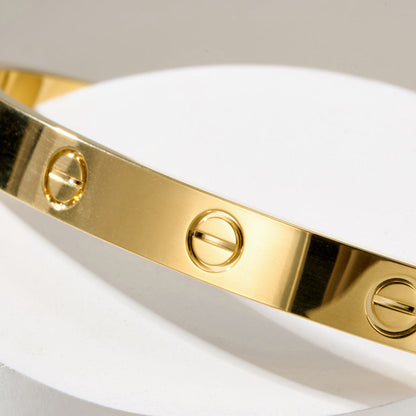 [⭐Aura]LOVE BRACELET 6.1MM OPEN CUFF