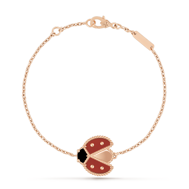 [⭐Aura]LUCKY SPRING 1 MOTIF PINK GOLD BRACELET