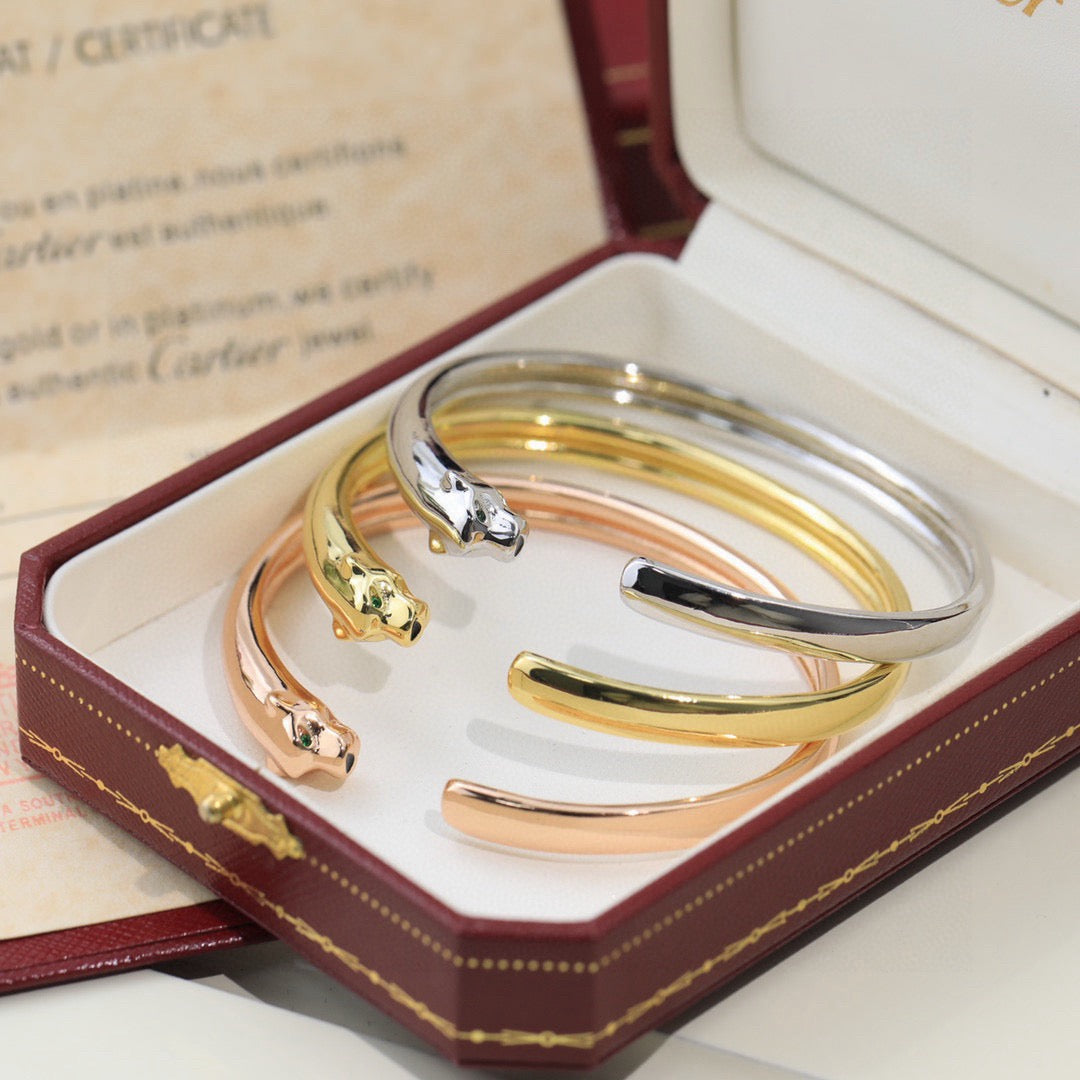 [⭐Aura]PANTHERE OPEN BRACELET