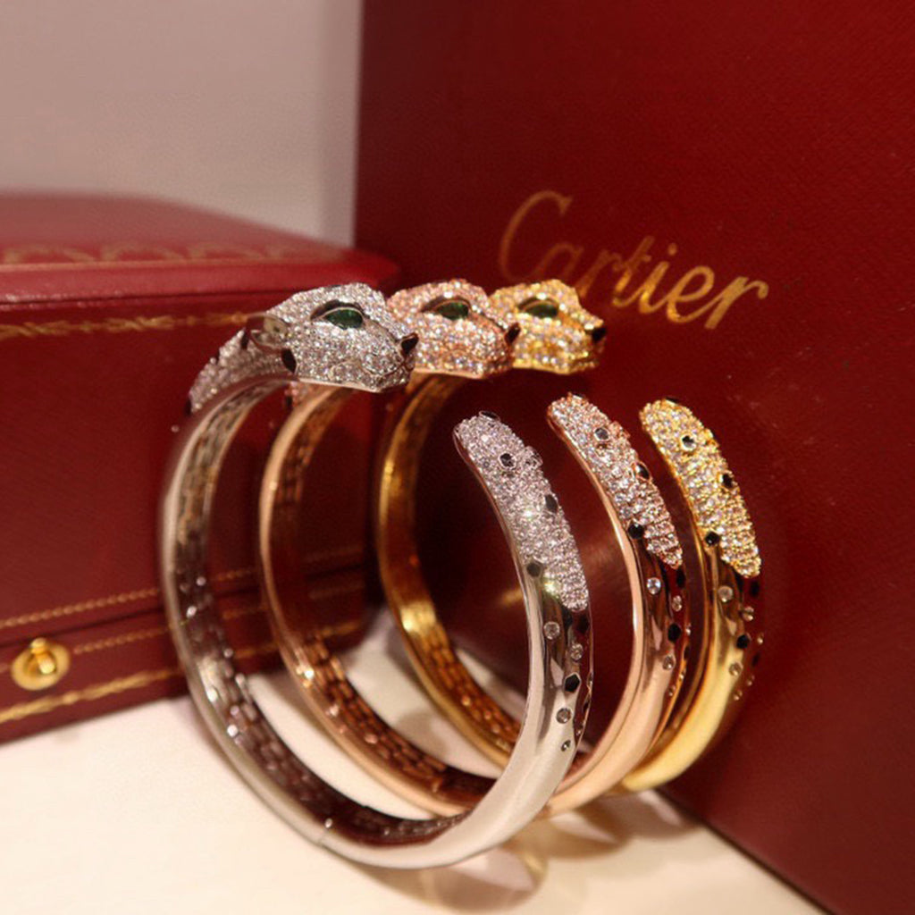[⭐Aura]PANTHERE BIG BRACELET DIAMONDS
