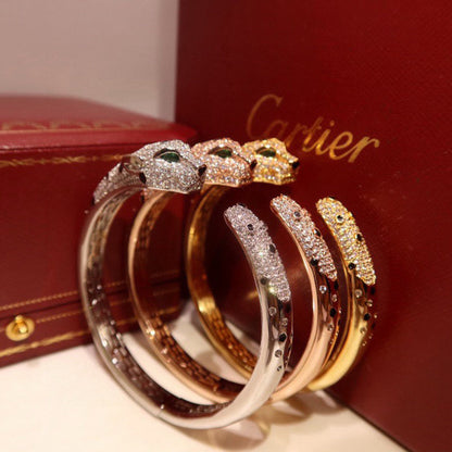 [⭐Aura]PANTHERE BIG BRACELET DIAMONDS