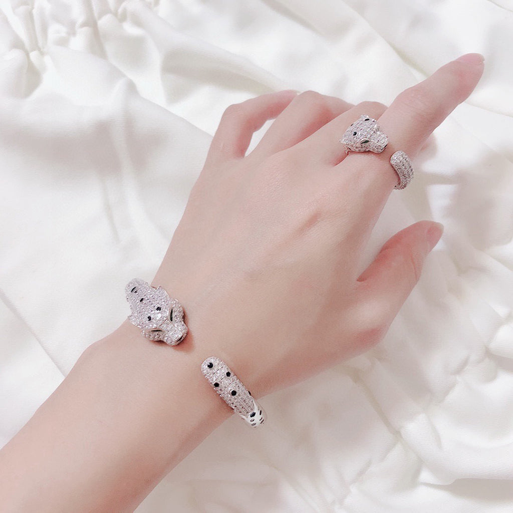 [⭐Aura]PANTHERE BIG BRACELET DIAMONDS