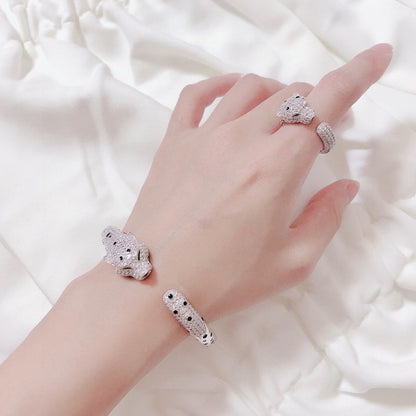 [⭐Aura]PANTHERE BIG BRACELET DIAMONDS