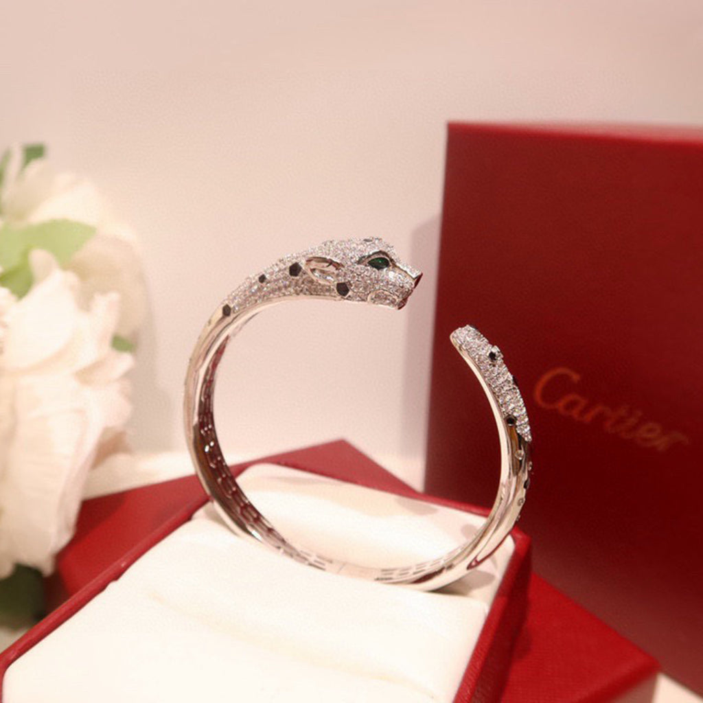 [⭐Aura]PANTHERE BIG BRACELET DIAMONDS