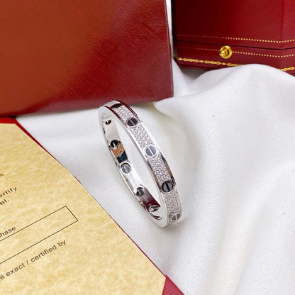 [⭐Aura]LOVE BRACELET 6.1MM DIAMOND-PAVED CERAMIC