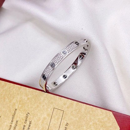 [⭐Aura]LOVE BRACELET 6.1MM DIAMOND-PAVED CERAMIC
