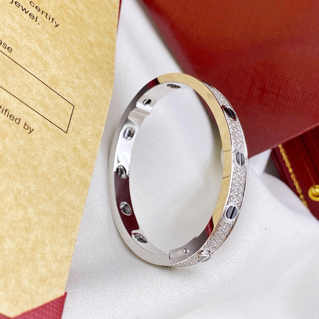 [⭐Aura]LOVE BRACELET 6.1MM DIAMOND-PAVED CERAMIC