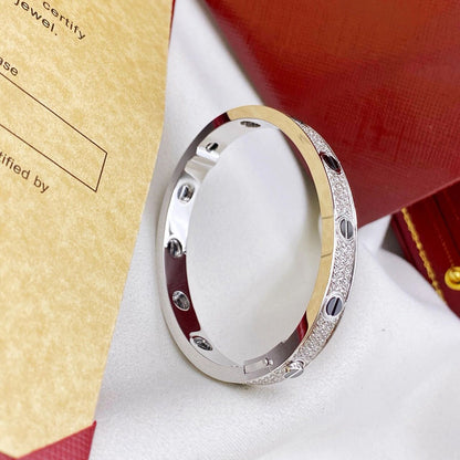 [⭐Aura]LOVE BRACELET 6.1MM DIAMOND-PAVED CERAMIC