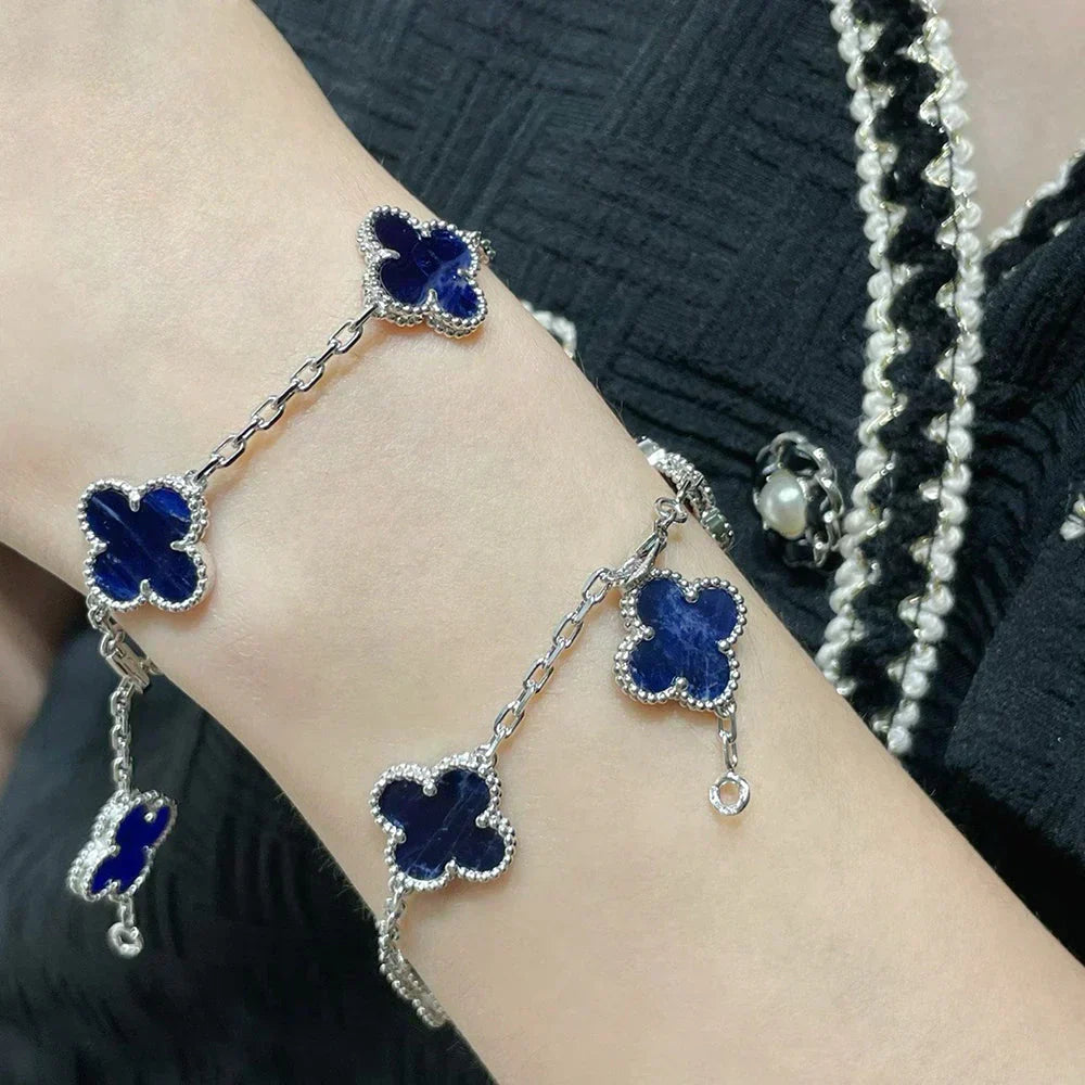[⭐Aura]CLOVER 5 MOTIF PIETERSITE BRACELET COLLECTION