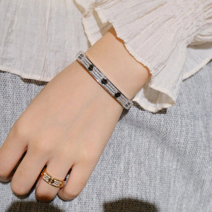 [⭐Aura]LOVE BRACELET 6.1MM DIAMOND-PAVED CERAMIC