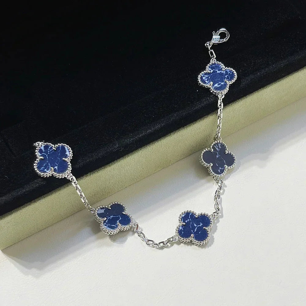 [⭐Aura]CLOVER 5 MOTIF PIETERSITE BRACELET COLLECTION