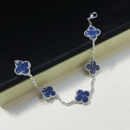 [⭐Aura]CLOVER 5 MOTIF PIETERSITE BRACELET COLLECTION