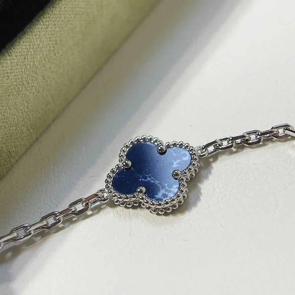 [⭐Aura]CLOVER 5 MOTIF PIETERSITE BRACELET COLLECTION