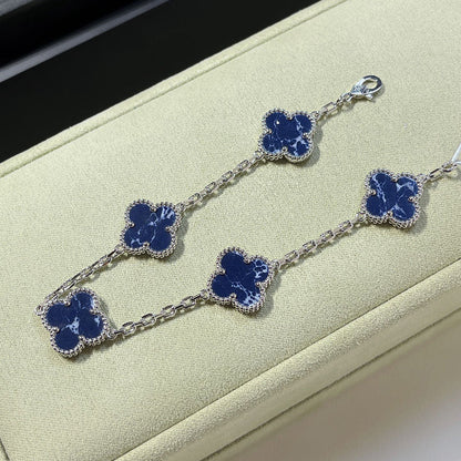 [⭐Aura]CLOVER 5 MOTIF PIETERSITE BRACELET COLLECTION