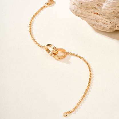 [⭐Aura]LOVE BRACELET DOUBLE RING