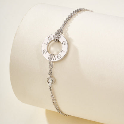 [⭐Aura]LOVE BRACELET 2 DIAMOND