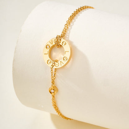 [⭐Aura]LOVE BRACELET 2 DIAMOND