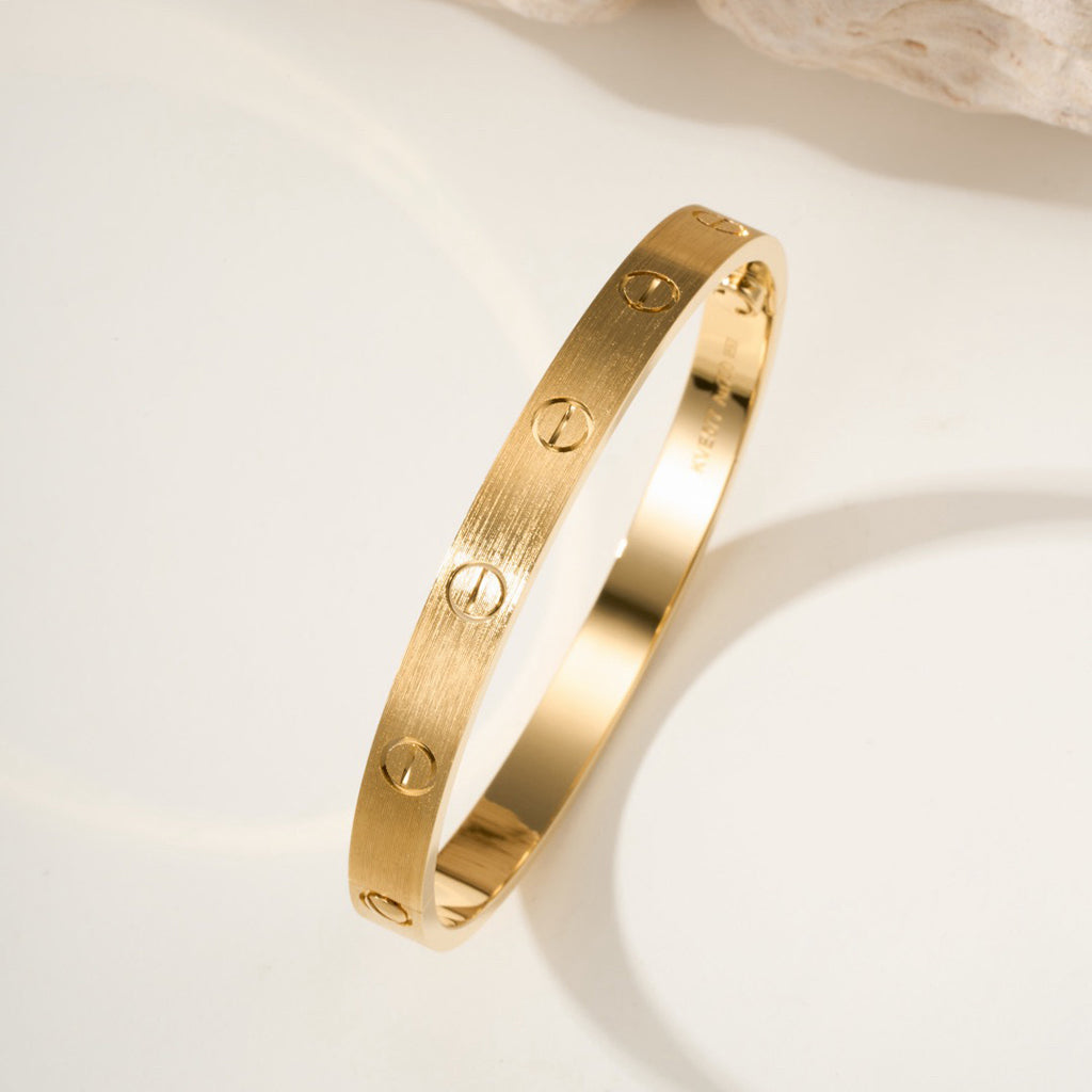 [⭐Aura]LOVE BRACELET 6.1MM BRUSHED