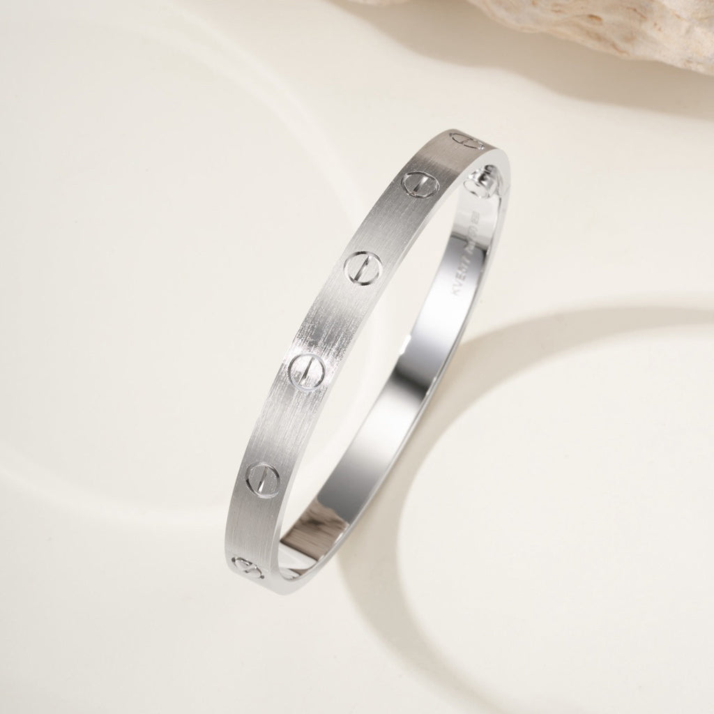 [⭐Aura]LOVE BRACELET 6.1MM BRUSHED