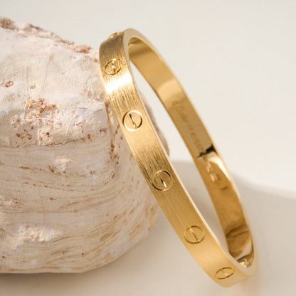 [⭐Aura]LOVE BRACELET 6.1MM BRUSHED