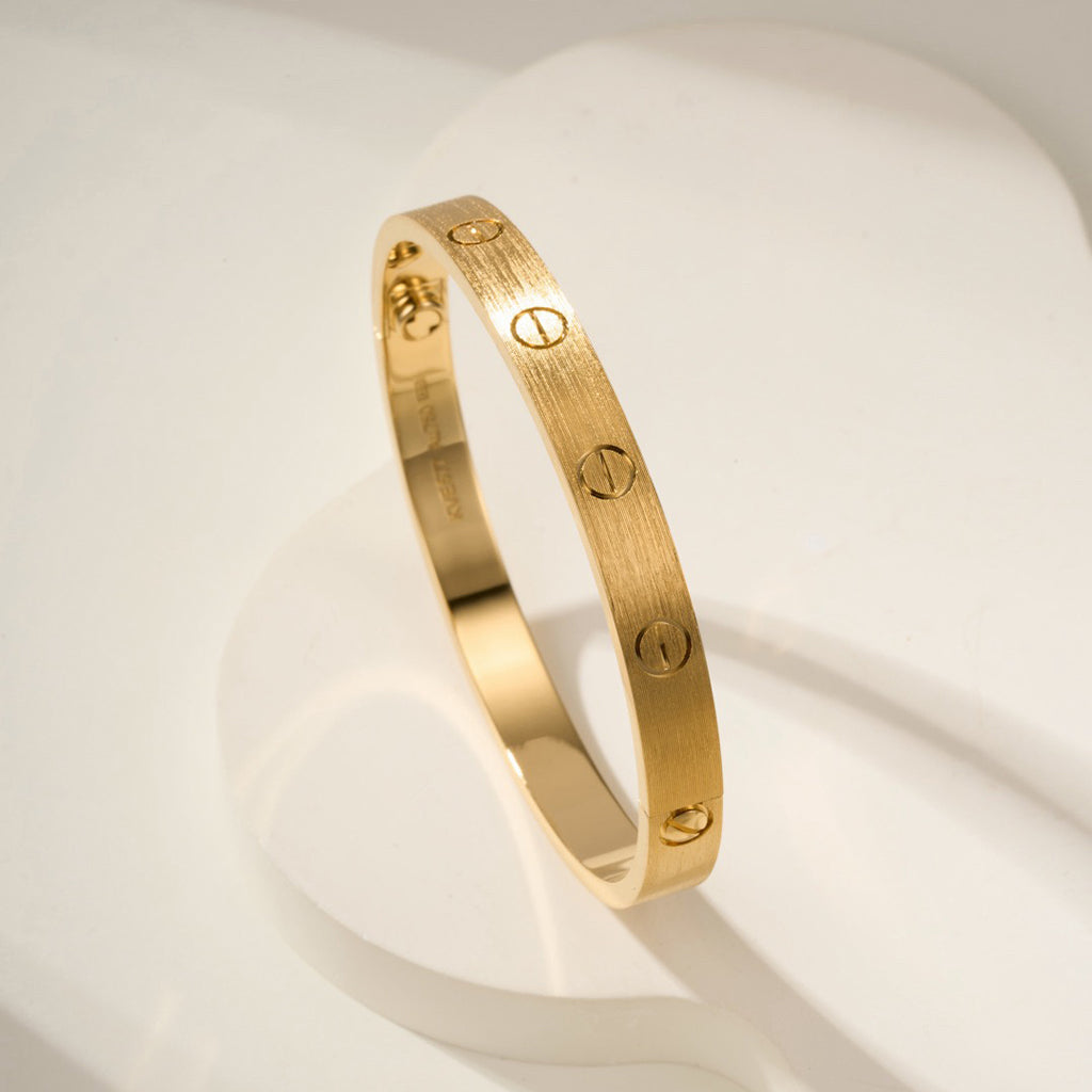 [⭐Aura]LOVE BRACELET 6.1MM BRUSHED
