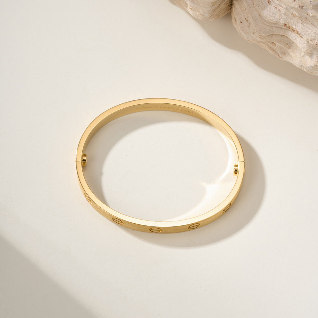[⭐Aura]LOVE BRACELET 6.1MM BRUSHED