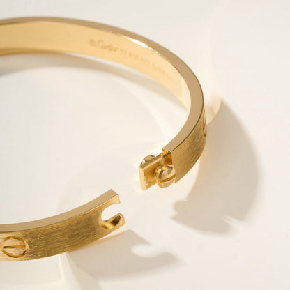 [⭐Aura]LOVE BRACELET 6.1MM BRUSHED
