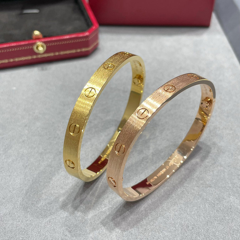 [⭐Aura]LOVE BRACELET 6.1MM BRUSHED