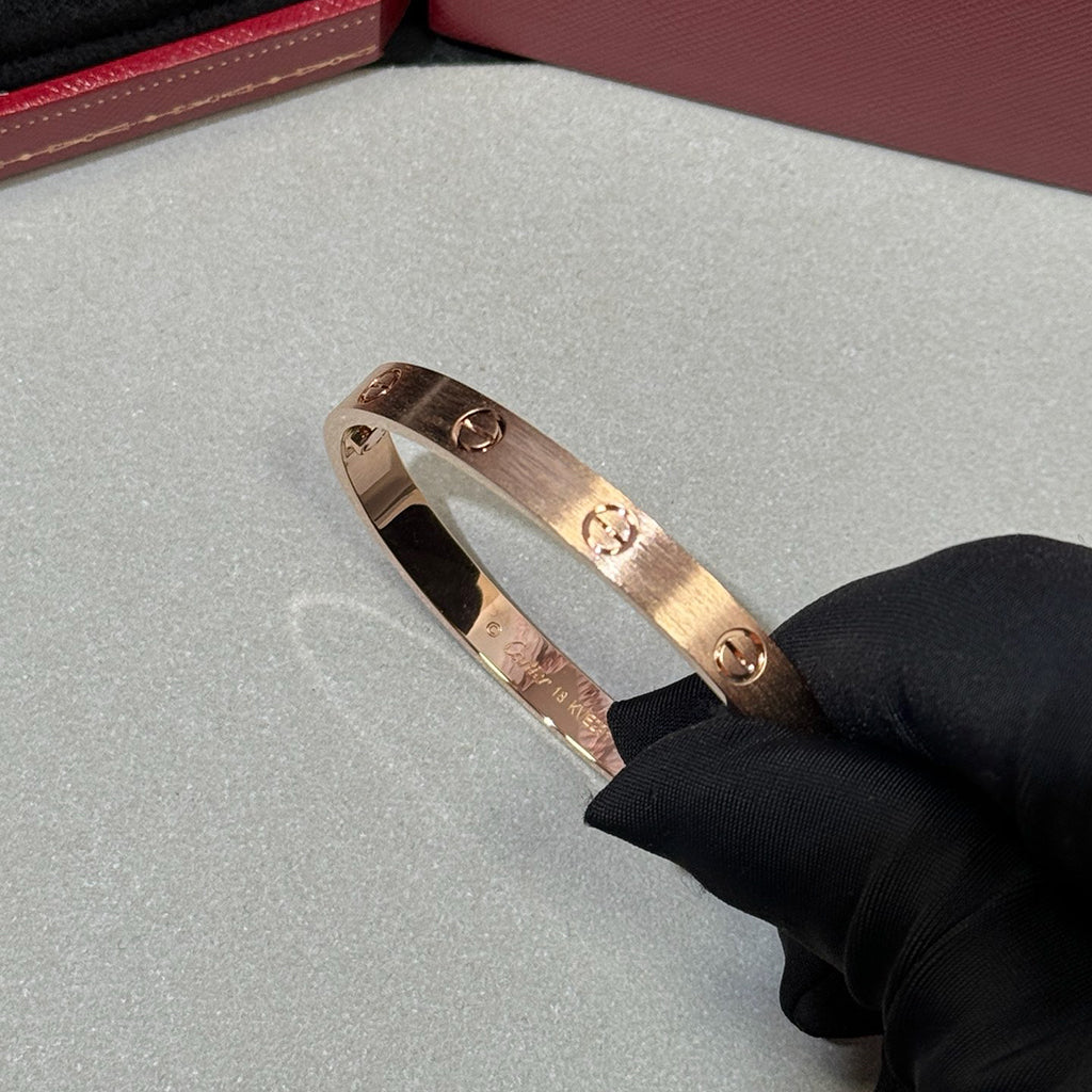 [⭐Aura]LOVE BRACELET 6.1MM BRUSHED