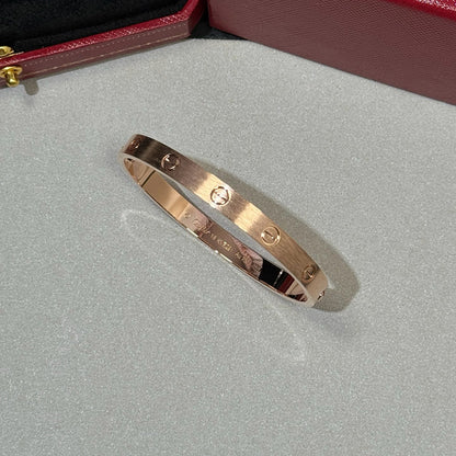 [⭐Aura]LOVE BRACELET 6.1MM BRUSHED