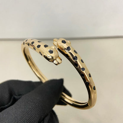 [⭐Aura]PANTHERE DOUBLE HEADED OPEN BRACELET
