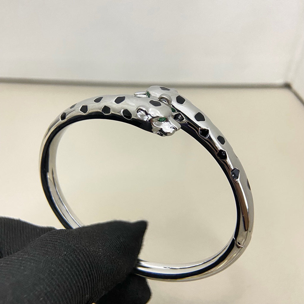 [⭐Aura]PANTHERE DOUBLE HEADED OPEN BRACELET