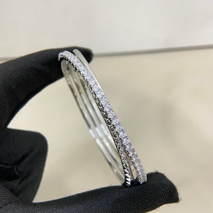 [⭐Aura]ETINCELLE HALF-PAVED DIAMOND BRACELET