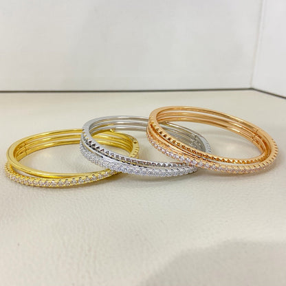 [⭐Aura]ETINCELLE HALF-PAVED DIAMOND BRACELET