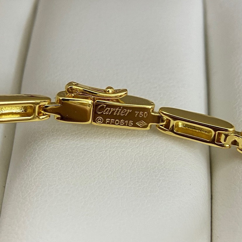 [⭐Aura]PANTHERE HALF DIAMOND ON CHAIN BRACELET