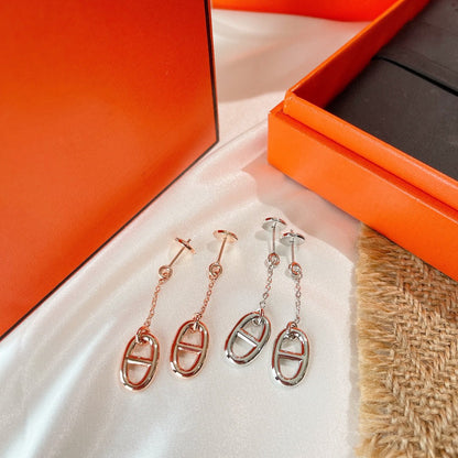 [⭐Aura]CHAINE TASSEL EARRINGS