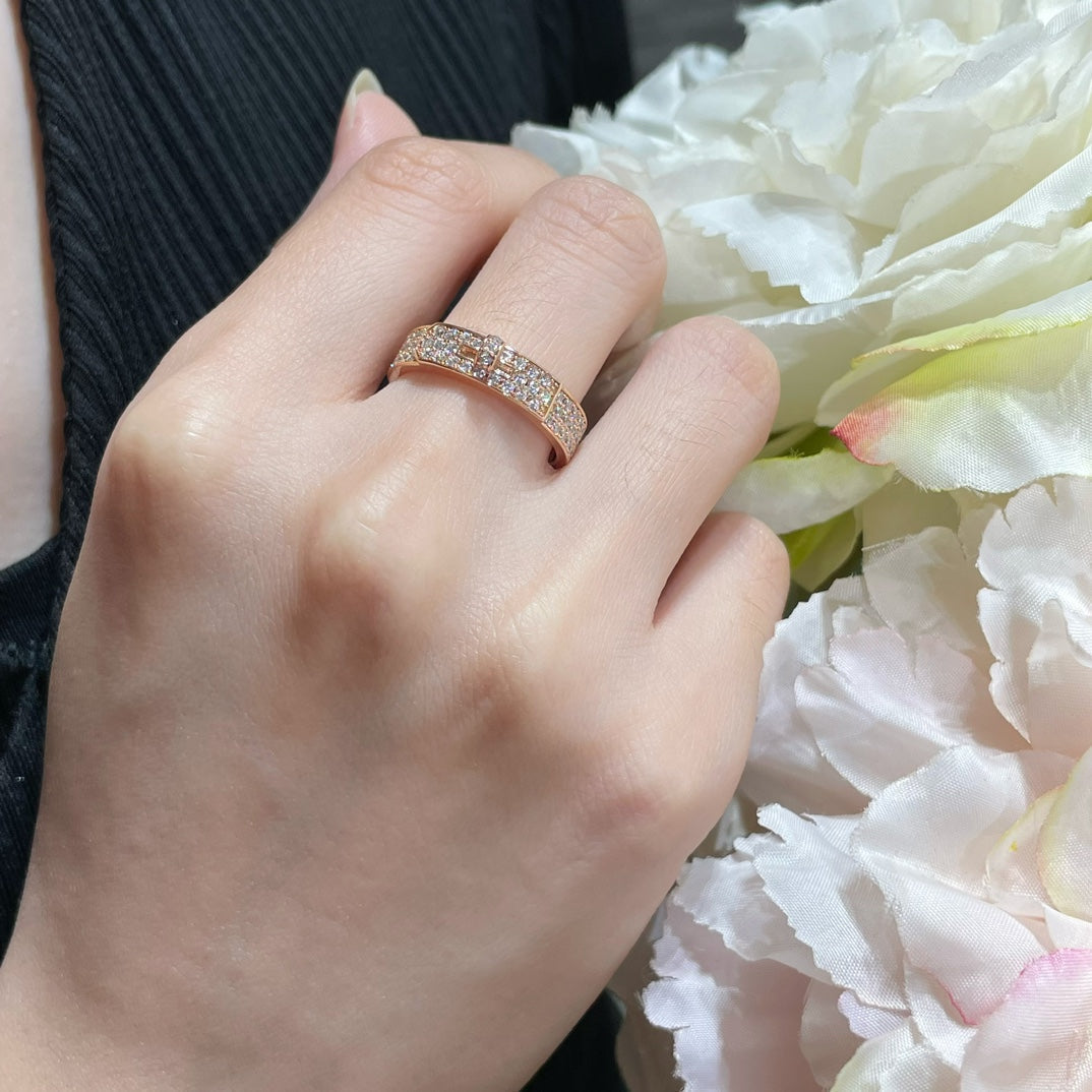 [⭐Aura]KELLY PINK GOLD DIAMOND RING