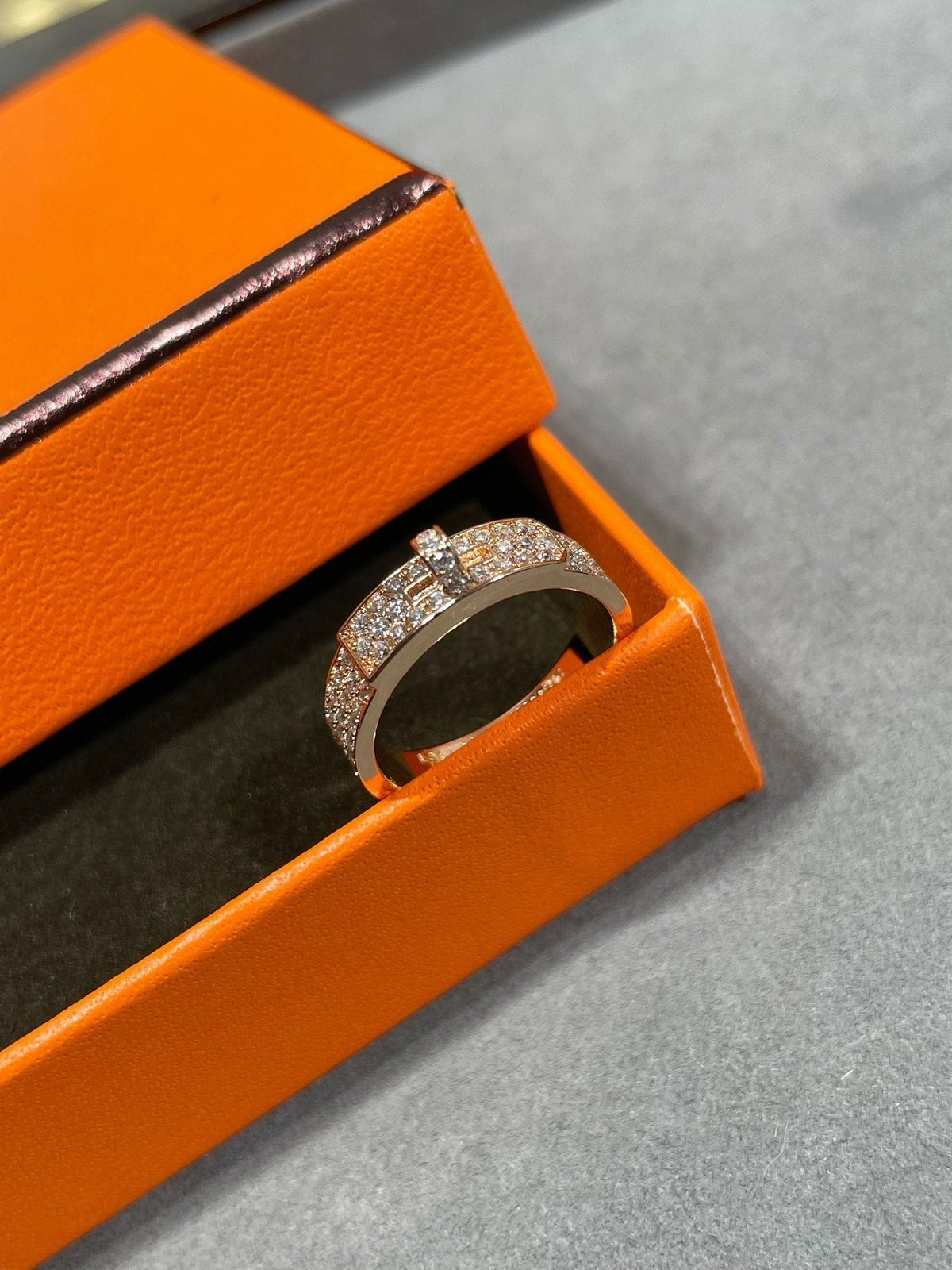 [⭐Aura]KELLY PINK GOLD DIAMOND RING
