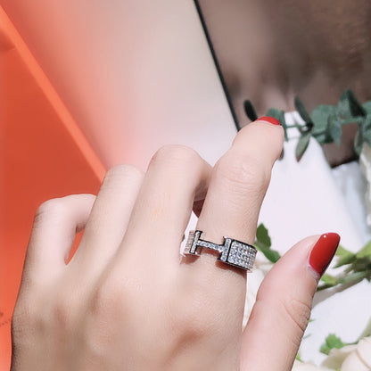 [⭐Aura]H RING FULL DIAMOND