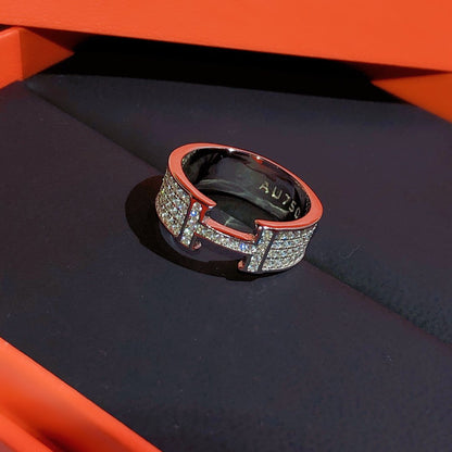 [⭐Aura]H RING FULL DIAMOND