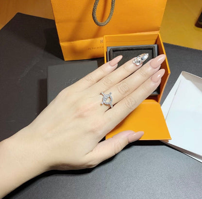 [⭐Aura]ECHAPPEE RING SILVER DIAMOND