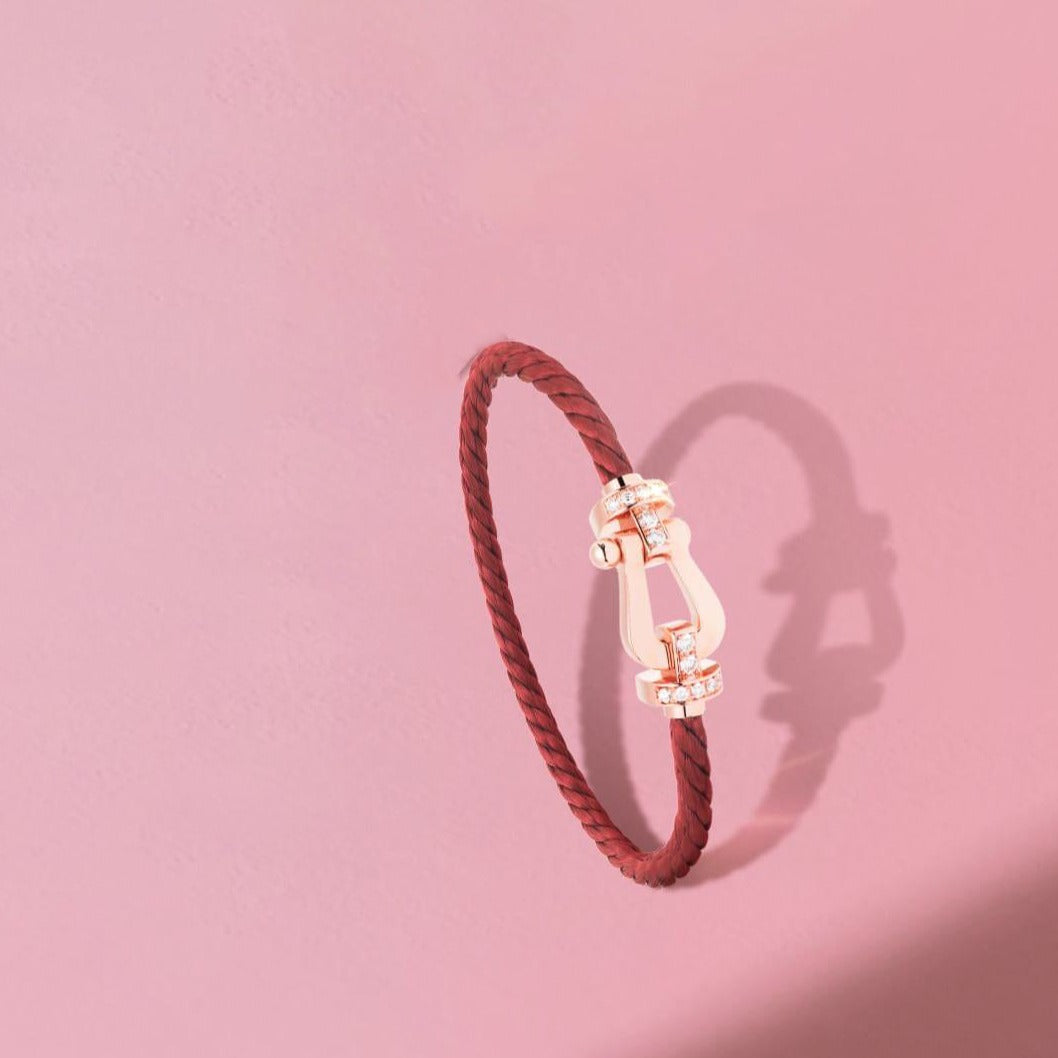 [⭐Aura]FORCE 10 HALF DIAMOND PINK GOLD RED CORDERI LARGE AND MEDIUM MODEL